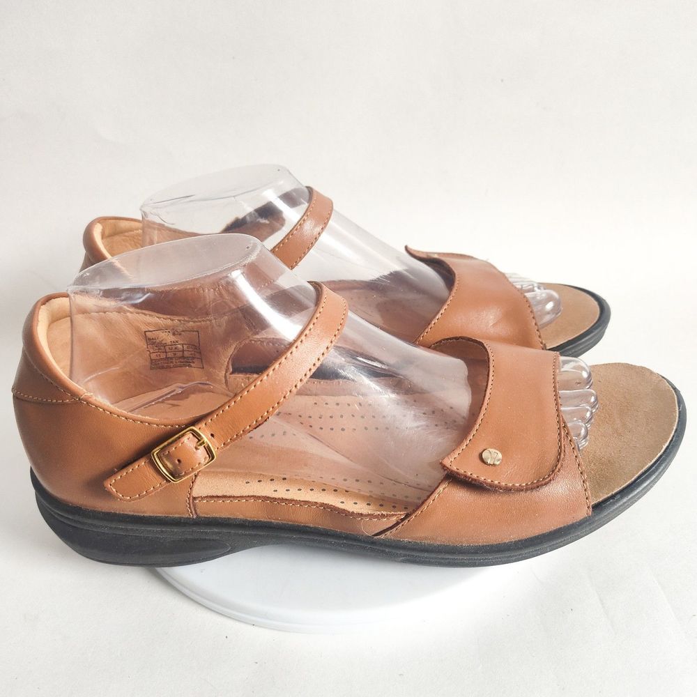 Revere Bali‎ Tan Orthotic Rubber Sole Arch Support Comfort Adjustable Sandals 11